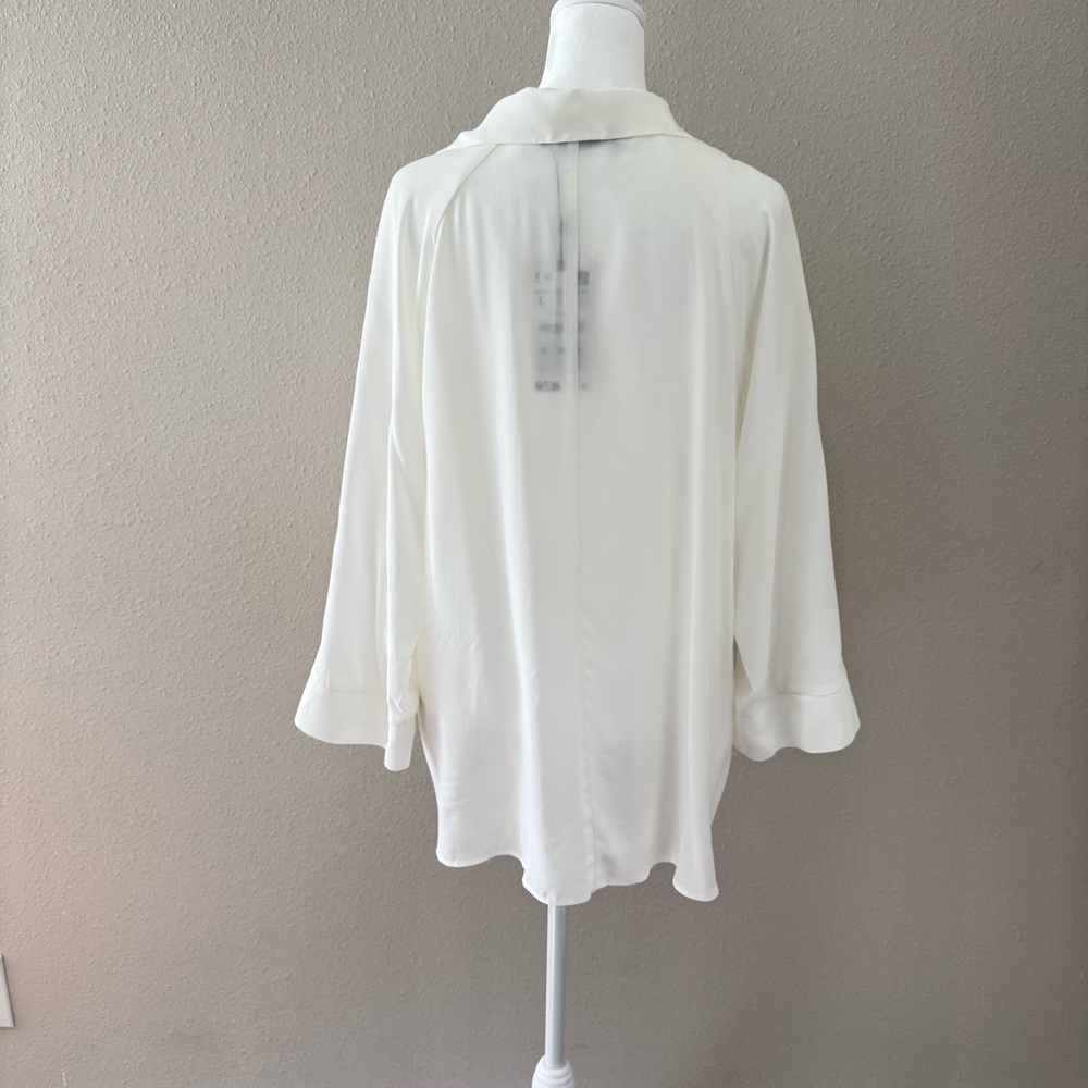 Zara Women's White Blouse Size L - Picture 7 of 7